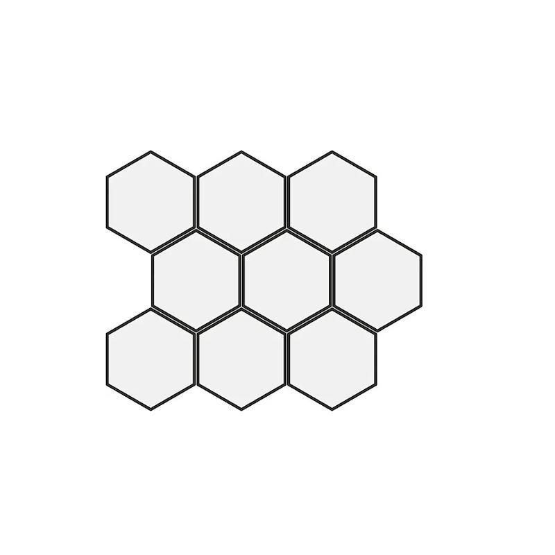 INVISIBLE ICE MOSAICO ESAGONA LAPPATO 35x30,3 - CERAMICA RONDINE J93413 CERAMICA RONDINE - 1