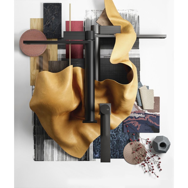 INVERSO RIGATO Miscelatore lavabo alto con piletta Stop&Go e flessibili GESSI GESSI SPA  - 2