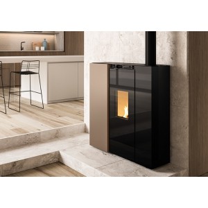 Stove ECOFIRE Airtight, hydro-ventilated pellet stove Tiffany Idro TC US PALAZZETTI