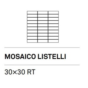 TREVI WHITE MOSAICO LISTELLI 3030X30 ASS - KEOPE I34M CERAMICHE  KEOPE  - 1
