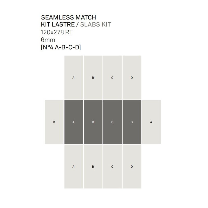 TREVI SEAMLESS CROSS PEARL KIT 4 120X278 DECORATION - KEOPE I3K7 CERAMICHE  KEOPE  - 1