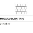 TREVI CROSS WHITE MOSAICO BURATTATO 31X31 DECORO - KEOPE I3M8 CERAMICHE  KEOPE  - 1