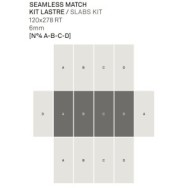 GRACE SEAMLESS WHITE KIT 4 120X278 DECORATION - KEOPE J3K3 CERAMICHE  KEOPE  - 1