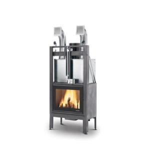 Kamin ECOMONOBLOCCO Holzkamin MX 64 Front PALAZZETTI