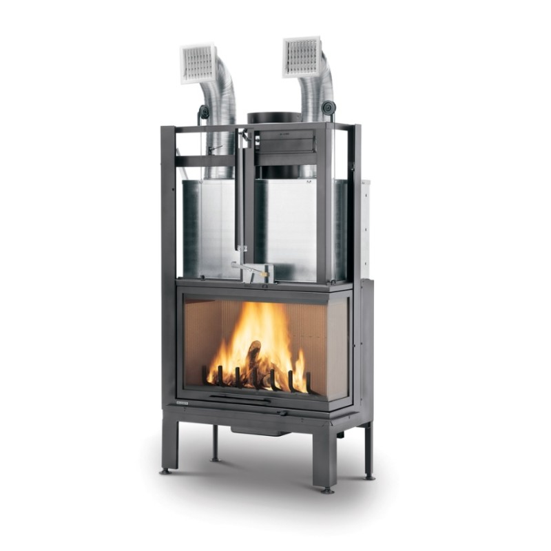 Caminetto ECOMONOBLOCCO Caminetto a legna MX 78 Angolo PALAZZETTI