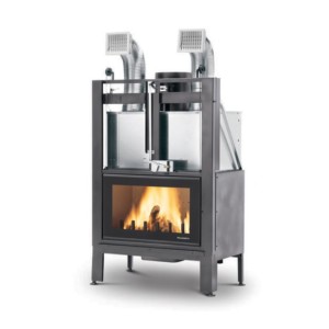 Fireplace ECOMONOBLOCCO Wood-burning fireplace MX 86 Front PALAZZETTI