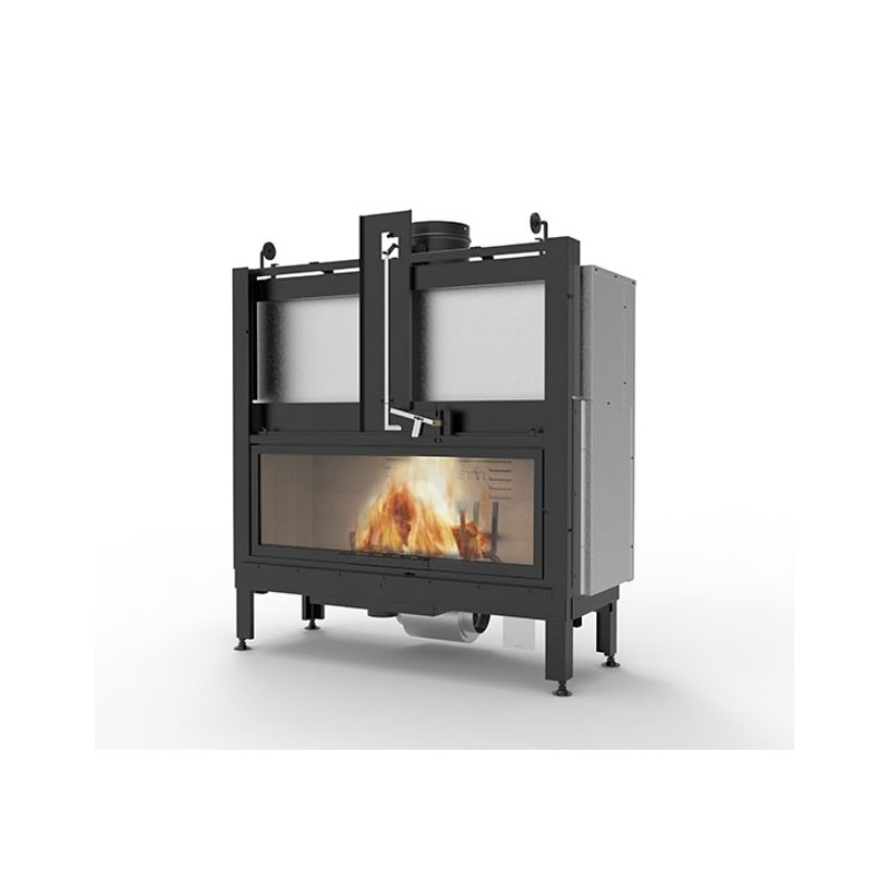 Fireplace ECOMONOBLOCCO Wood-burning fireplace MX 25:9 Front PALAZZETTI