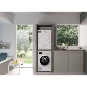 Laundry cabinet - Store - H200xL209xP65 cm Composition STO 08 - Hafro - Geromin