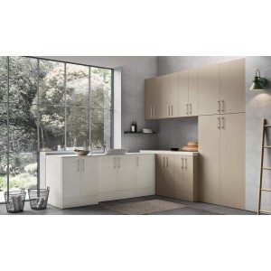 Armoire à linge - Store - H250xL265xP50/65 cm Composition STO 02 - Hafro - Geromin