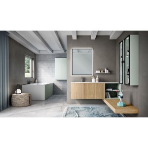 Elite Mobile Bagno H200xL155,3xP50 cm Composizione ELI 12 - Hafro - Geromin