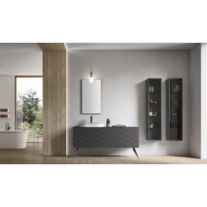 Eclipse Badezimmerschrank H200xL230,8xP50 cm Zusammensetzung ECL 01 - Hafro - Geromin