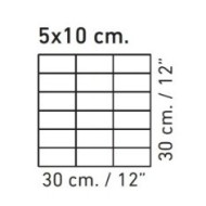 MARMOKER MOSAIQUE OYSTER GREY HONED 5X10 30x30 - CASALGRANDE PADANA 11704897 CASALGRANDE PADANA - 1