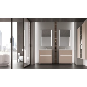 Bathroom Mobile Riva H215xL156xP45,5 cm Composition RIV 06 - Hafro - Geromin