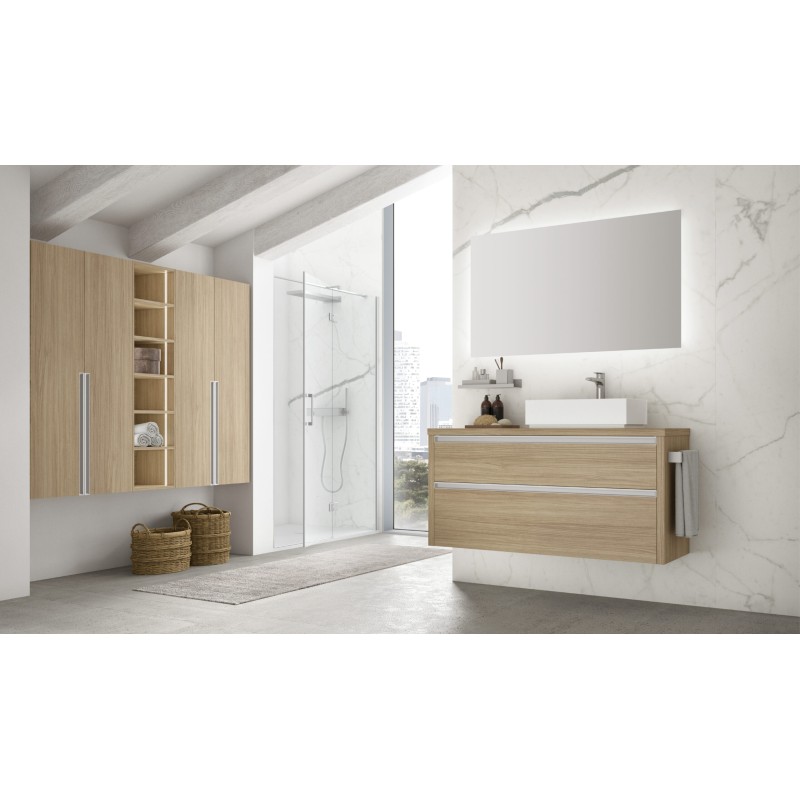 Bathroom Mobile Riva H200xL128xP45 cm Composition RIV 08 - Hafro - Geromin