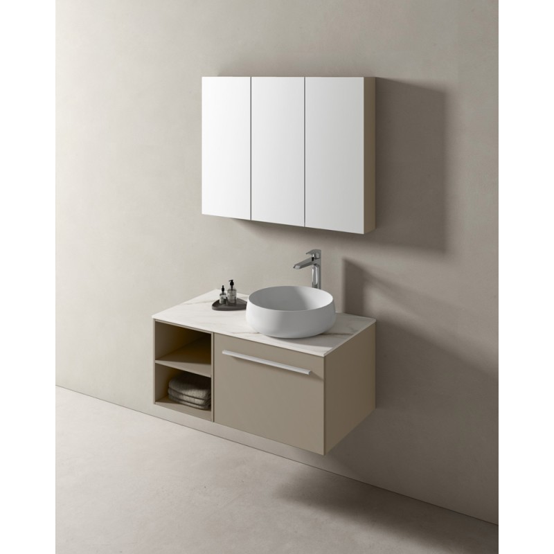 Goccia Mobile Bagno L90xP50 cm Composizione GOC 02 - Hafro - Geromin