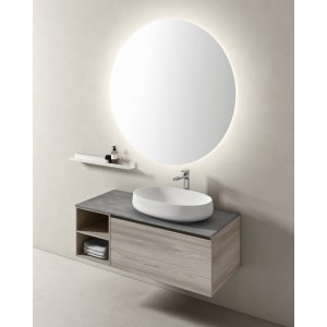 Bathroom Mobile Goccia L120xP50 cm Composition GOC 04 - Hafro - Geromin