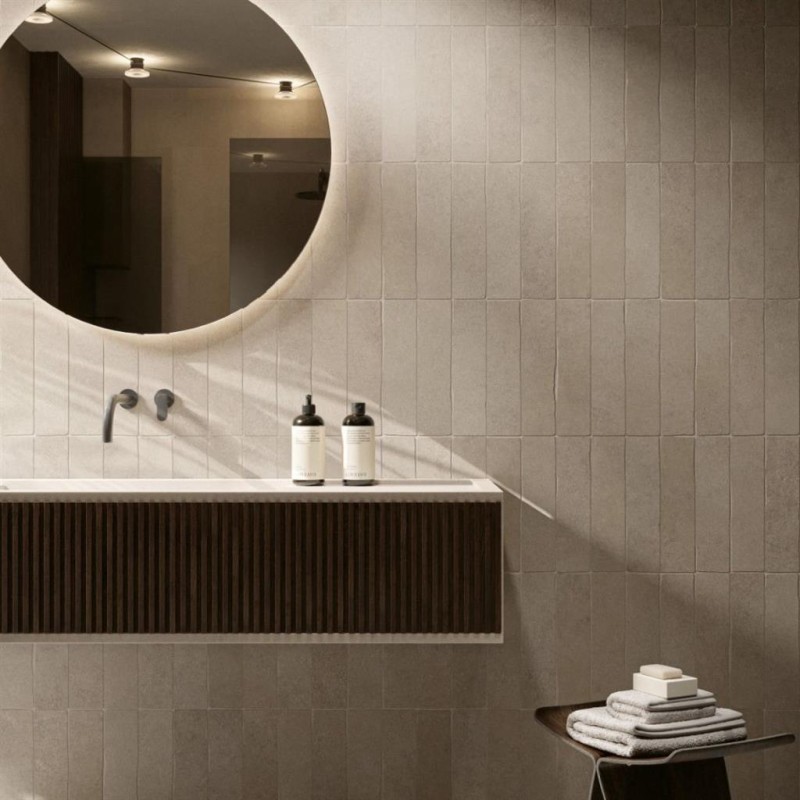 EASY LIFE PORRIDGE CRAGGY BRICK 7,5X30 MATTE SILK - CONTEMPORARY DESIGN FLORIM 781630 FLORIM CONTEMPORARY DESIGN - 1