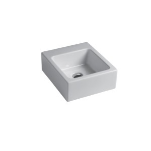 GSG SQUARE Lavabo Square cm 32 monoforo (senza foro su richiesta) 32x37 fissaggi inclusi
