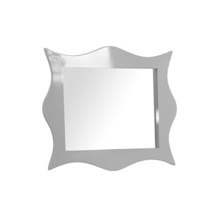 GSG TIME Shaped wooden mirror cm 120x105, fixing screws included