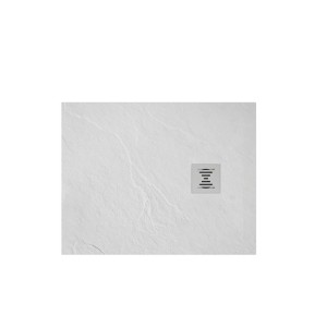 GSG ROCK Receveur de douche Rock en marbre minéral blanc cm 70x90xh2,5