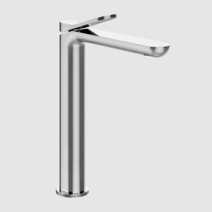 VIA MERAVIGLI Tall basin mixer with Stop&Go waste and flexible connection hoses GESSI