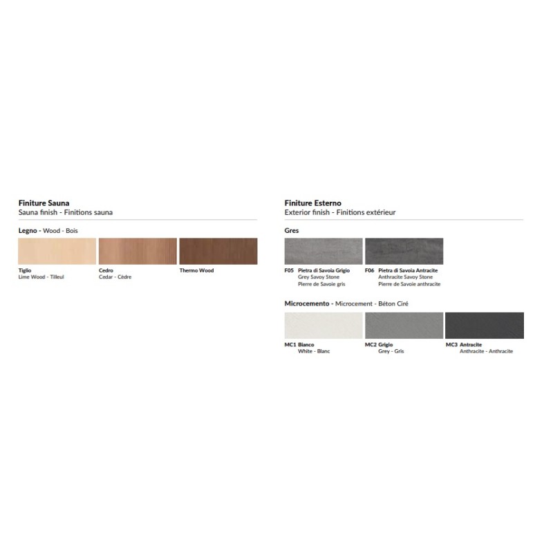 ETHISCHE Sauna L.162 x P.157 x H.220 Nische - Hafro - Geromin HAFRO-GEROMIN - 1