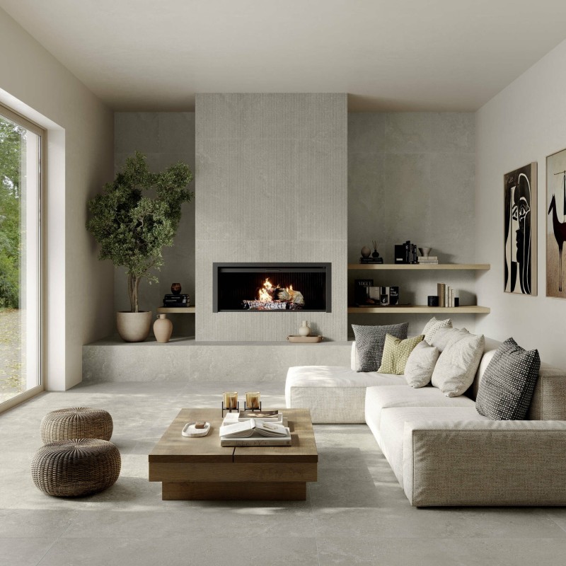 CLOSER 60x120cm 6,5mm BEIGE GRIGIO NATURAL SQ - CERAMICA D'IMOLA TRAITS6 12GB 200770 CERAMICA D'IMOLA - 1