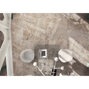 ICONIC LIFE MOKA YAMUNA GLOSSY 30x60 SQ - CONTEMPORARY DESIGN FLORIM 784556  - 1