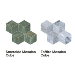 PRESTIGIO KALEIDOS SMERALDO LUCIDO MOSAICO CUBE RT 30,4x35,2 - CERAMICHE REFIN RV52 PROVENZA EMILGROUP - 1