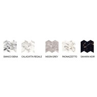 UNIQUE MARBLE MOSAICO ARROWS BIANCO SIENA FULL LAPPATO 30X30 - PROVENZA EMILGROUP EL98 PROVENZA EMILGROUP - 1