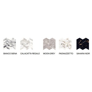 UNIQUE MARBLE MOSAICO ARROWS CALACATTA REGALE SILKTECH 30X30 - PROVENZA EMILGROUP EL93 PROVENZA EMILGROUP - 1