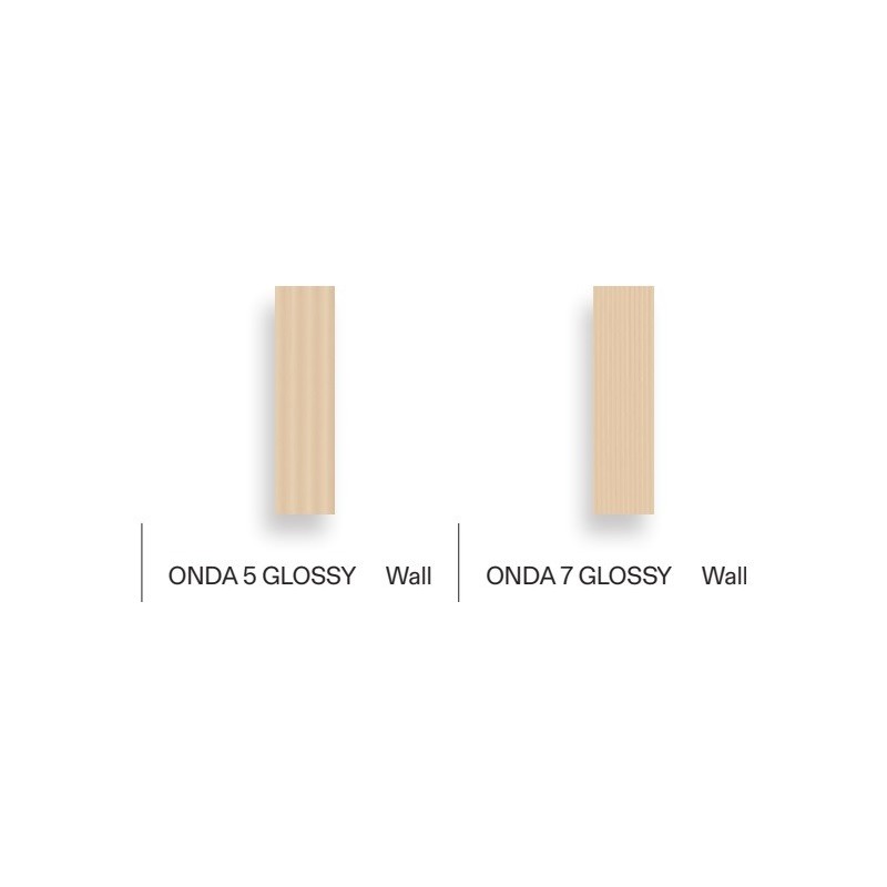 SENSI COLORE AVORIO GLOSSY ONDA 5 5,7X23,2 - CREATIVE DESIGN FLORIM 787161 FLORIM CREATIVE DESIGN - 1