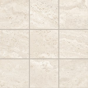 DUALTRAVERTINE PORO APERTO MOSAIK 10X10 WHITE NATURAL 30X30 - EMILCERAMICA ENTJ EMILCERAMICA - 1
