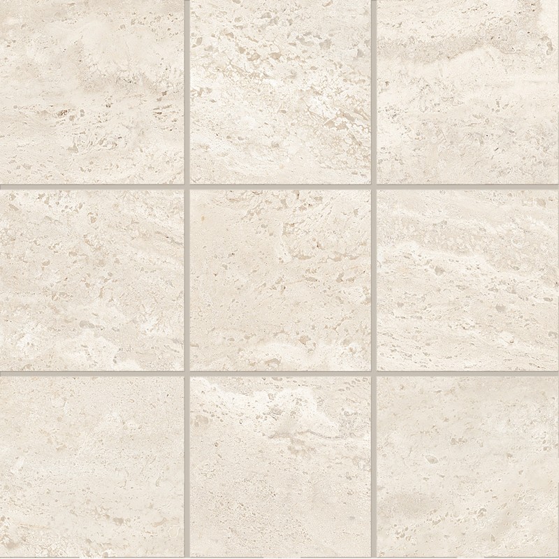 DUALTRAVERTINE PORO APERTO MOSAIK 10X10 WHITE NATURAL 30X30 - EMILCERAMICA ENTJ EMILCERAMICA - 1