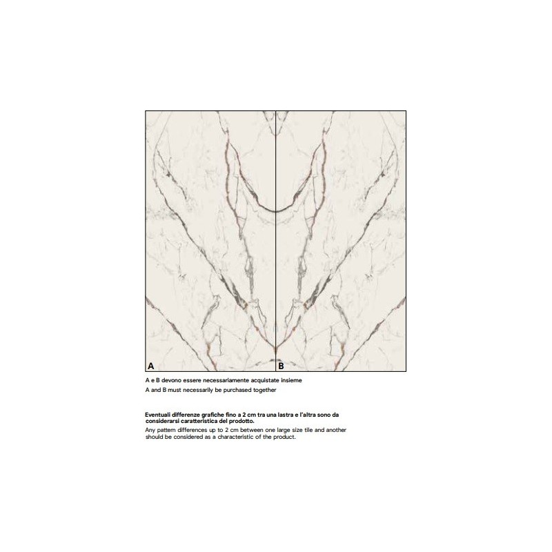 CARRARA IMPERIALE A GLOSSY 160X320cm 12mm - SAIME CERAMICHE T610059 SAIME CERAMICHE - 1