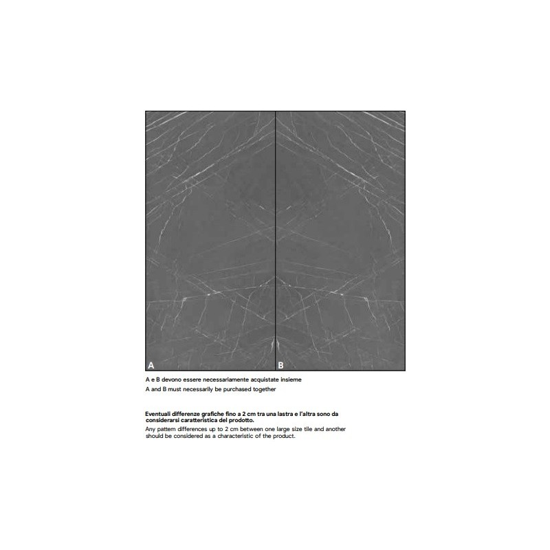GRAFITE A MATT 160X320cm 12mm - SAIME CERAMICHE T606057 SAIME CERAMICHE - 1
