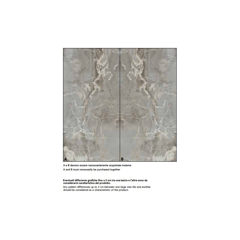 SHINE GRIGIO B MATT 160X320cm 12mm - SAIME CERAMICHE T616238 SAIME CERAMICHE - 1