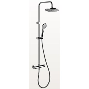 EMPORIO SHOWER Wall-mounted thermostatic mixer with shower head, automatic bath/shower diverter, 1.50 flexible hose GESSI