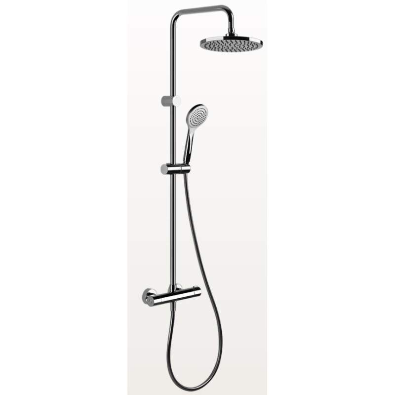 EMPORIO SHOWER Miscelatore Termostatico a parete con soffione, deviatore automatico bagno/doccia, flessibile 1,50 GESSI