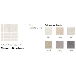 BAYSTONE MOSAICO GREY 30X30 - CERAMICA SANT AGOSTINO CSAMBYGY30 CERAMICA SANT'AGOSTINO - 1