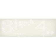 SLIDE MOVE WHITE SQ.     60X20  562245 IRIS CERAMICA