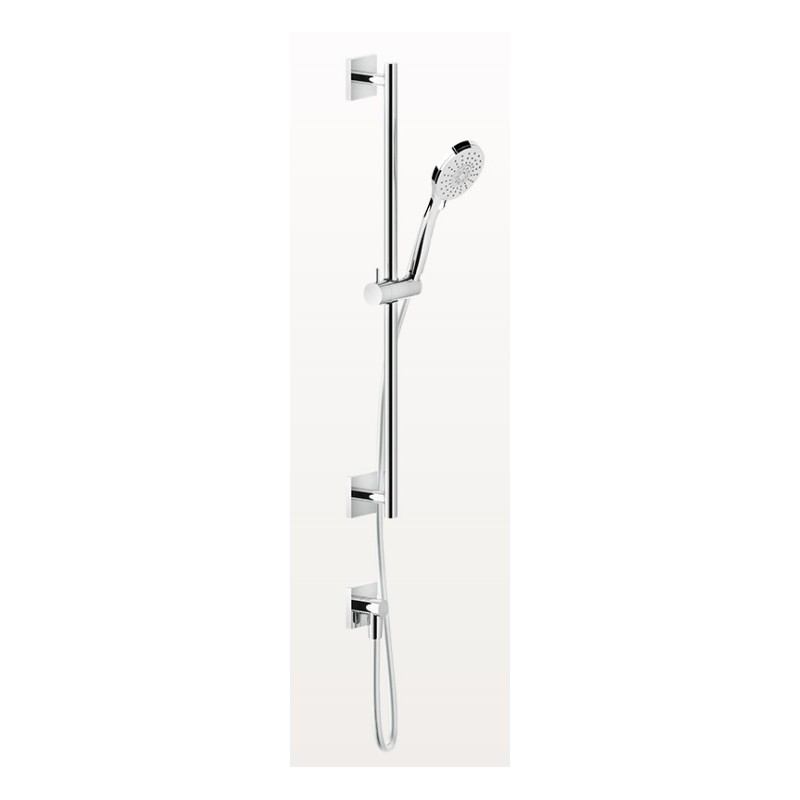 EMPORIO SHOWER Duschstange mit Wasseranschluss, Dreistrahl-Handbrause mit Antikalkfunktion und 1,50 m Schlauch GESSI
