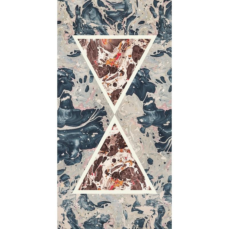 ARALDICA TRIANGOLI GRIGIO GLOSSY 6MM 120x240 cm  SQ  - CEDIT 763516