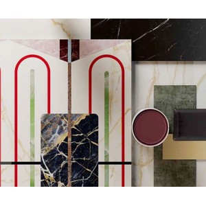 CHIMERA DECORO EMPATIA BIANCO GLOSSY 6MM 120x240 cm  SQ  - CEDIT 769433