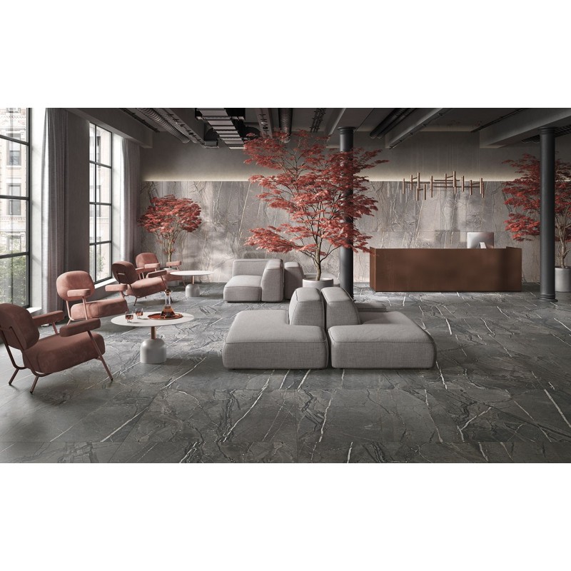 AMARANTO  BLACK SQ 60X60 cm 9,5 mm - CERCOM CERAMICHE  1077158