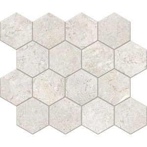 EVERSTONE MOSAIK ESAGONO EVER WHITE 25X30 cm - CERCOM CERAMICHE  1089759