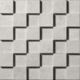 SQUARE MOSAIC CUBE 3D WHITE IN 30X30 cm - CERCOM CERAMICHE  10650961