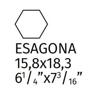 BOSTON BRICK ESAGONA REVERE 15,8X18,3cm 10mm - CIR 1085372