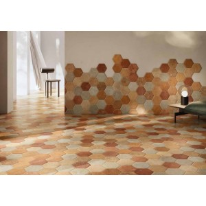 COTTO DEL CAMPIANO ESAGONA GIALLO UMBRIA 15,8X18,3cm 10mm R10 - CIR 10806141