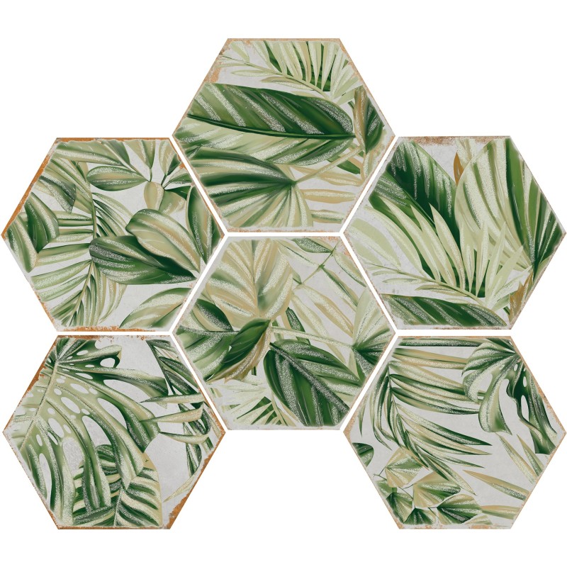 COTTO DEL CAMPIANO ESAGONA INSERTO S/6 BOBOLI 15,8X18,3cm 10mm - CIR 1081495